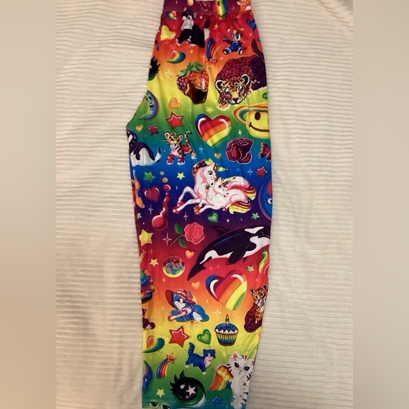 Women’s Plus Size Graphic Print Pants Wide Leg Y2K Aesthetic Vibrant 🦄💖 - Picture 6 of 10